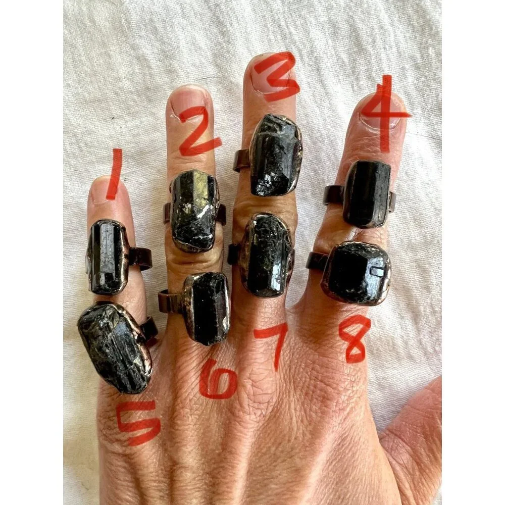EMF Protection Black Tourmaline Ring